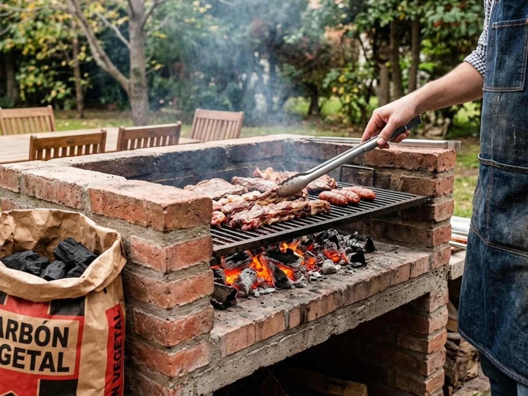 Brasas a medida: cuánto carbón calcular antes de prender el fuego según la carne y el clima