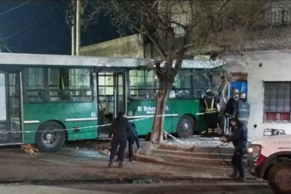 Un colectivero de la línea 527 murió al estrellar el interno contra una casa en Temperley