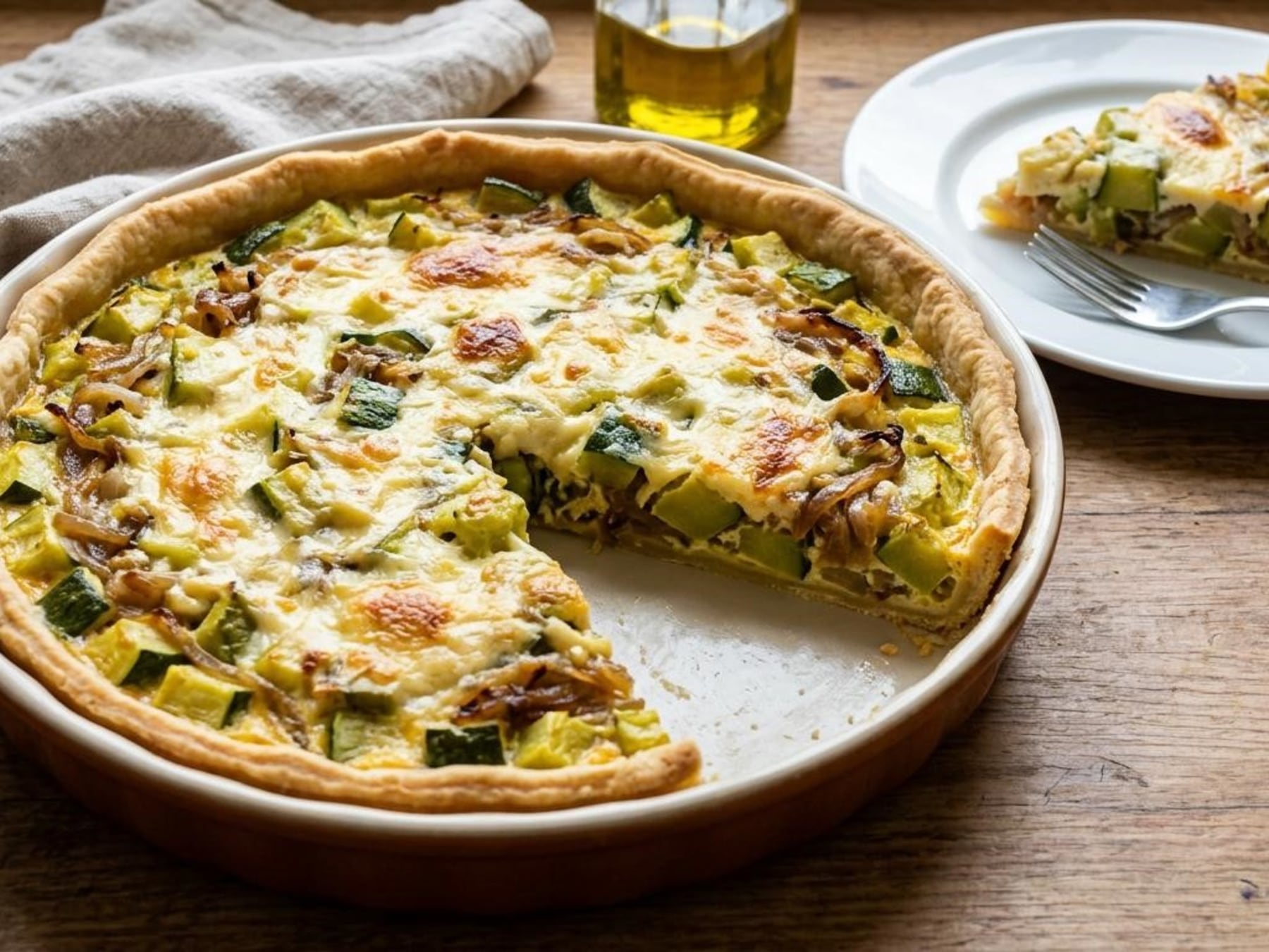 Tarta de zapallitos: claves para un relleno firme y una masa que no se humedezca