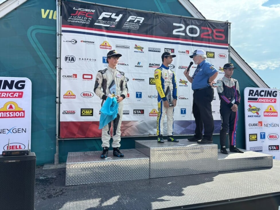 Lázaro Bainotti se consagró Rookie en Virginia y llega con confianza al cierre del campeonato