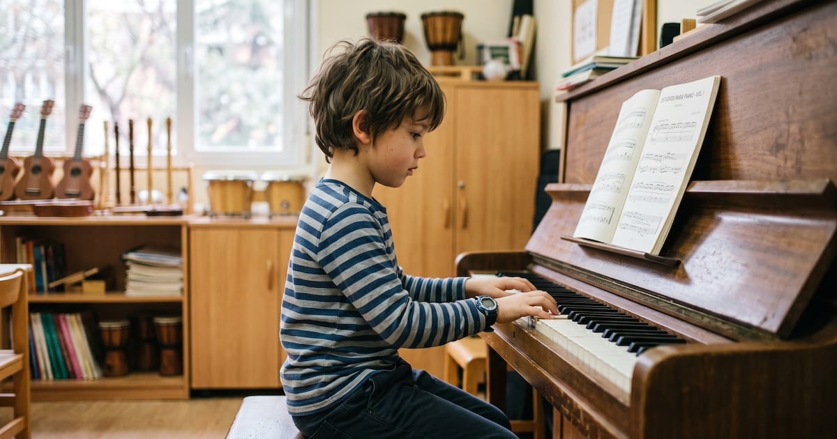 Tocar un instrumento, una aliada silenciosa del aprendizaje escolar en la primera infancia