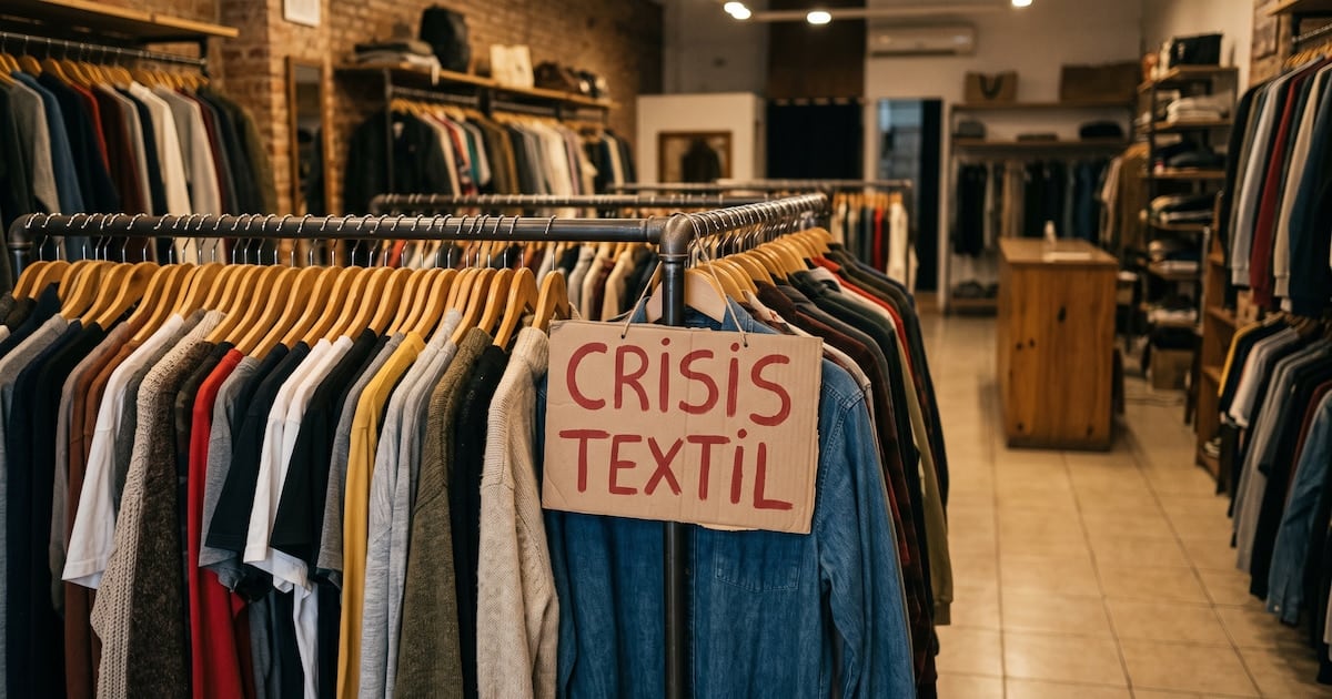 Textil en caída libre: la producción acumula un retroceso del 22,6% en lo que va del año y la capacidad ociosa se acerca a la mitad
